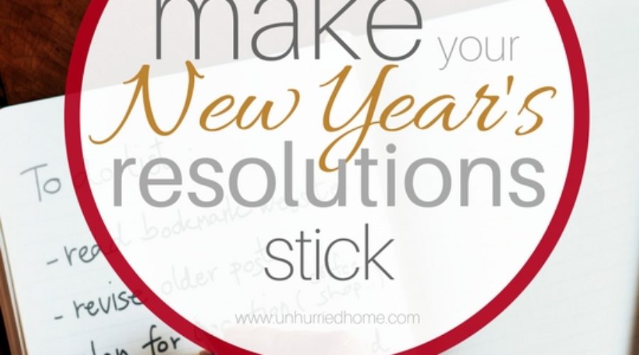How to Make Your New Year’s Resolution Stick