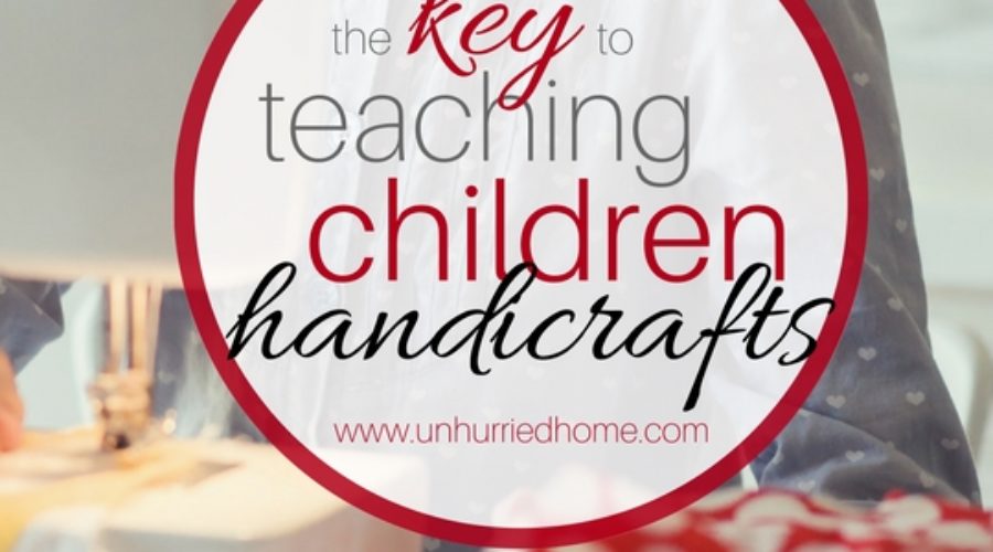 The Trick to Teaching a Handicraft