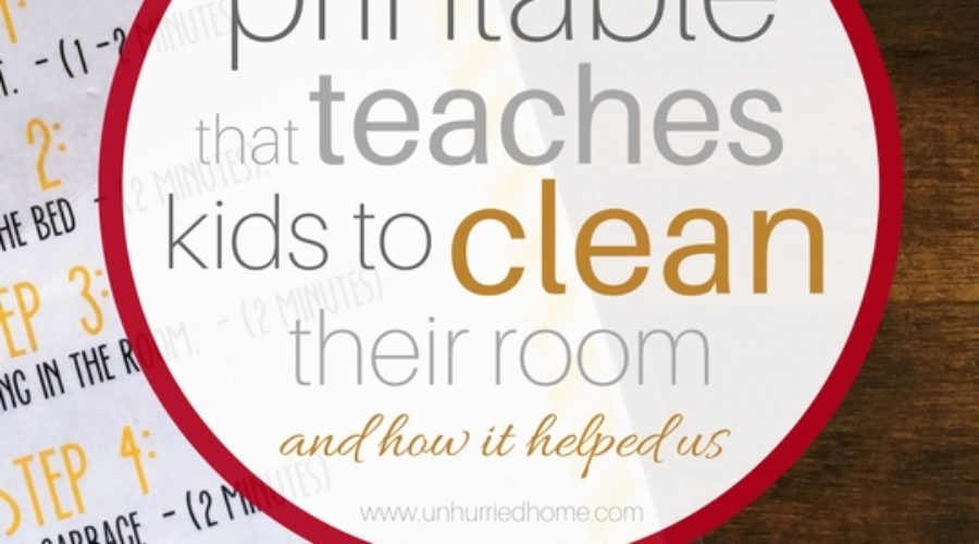 The Printable that Teaches Kids How to Clean Their Room